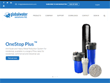 Tablet Screenshot of globalwatersolutions.com